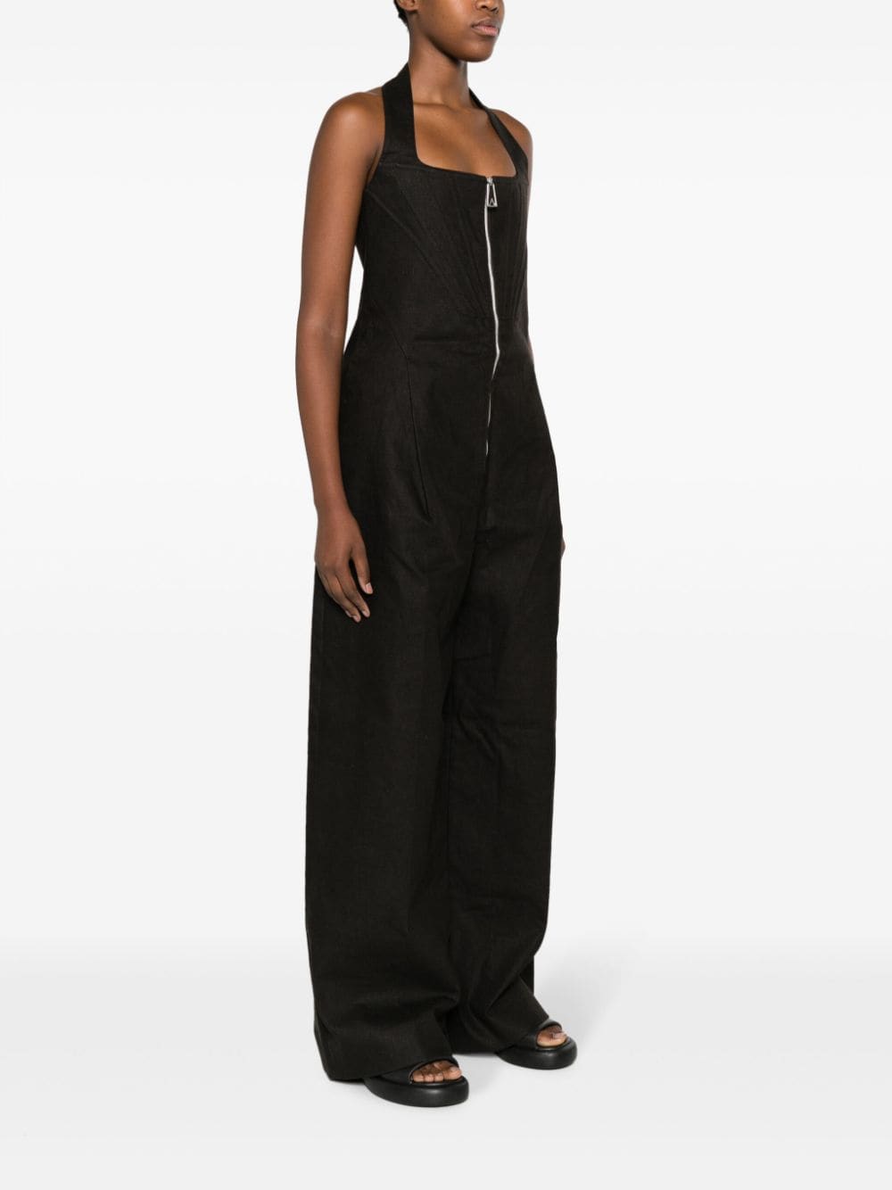 Bo*te*ga ve*ne*ta halterneck linen jumpsuit