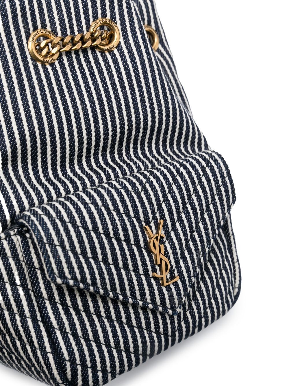 Saint Laurent mini Joe striped bucket bag