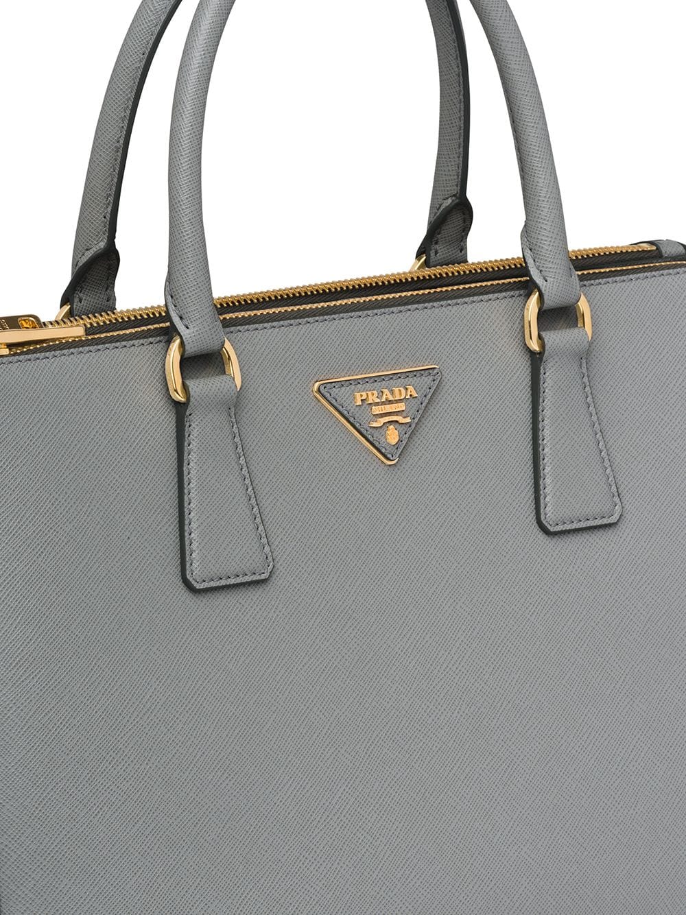 Pra*a large galleria leather tote bag