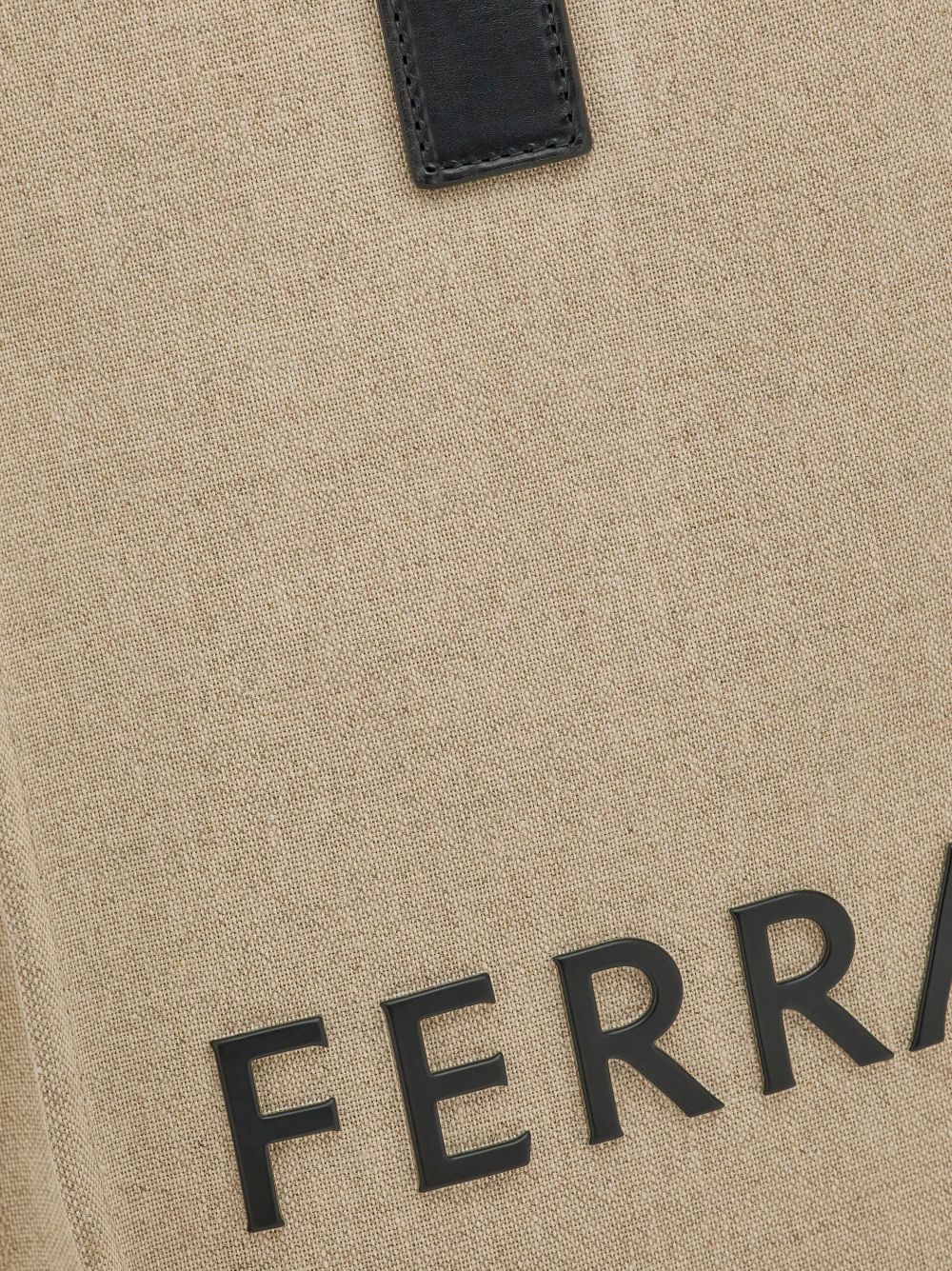 Ferragamo embossed-logo leather tote bag