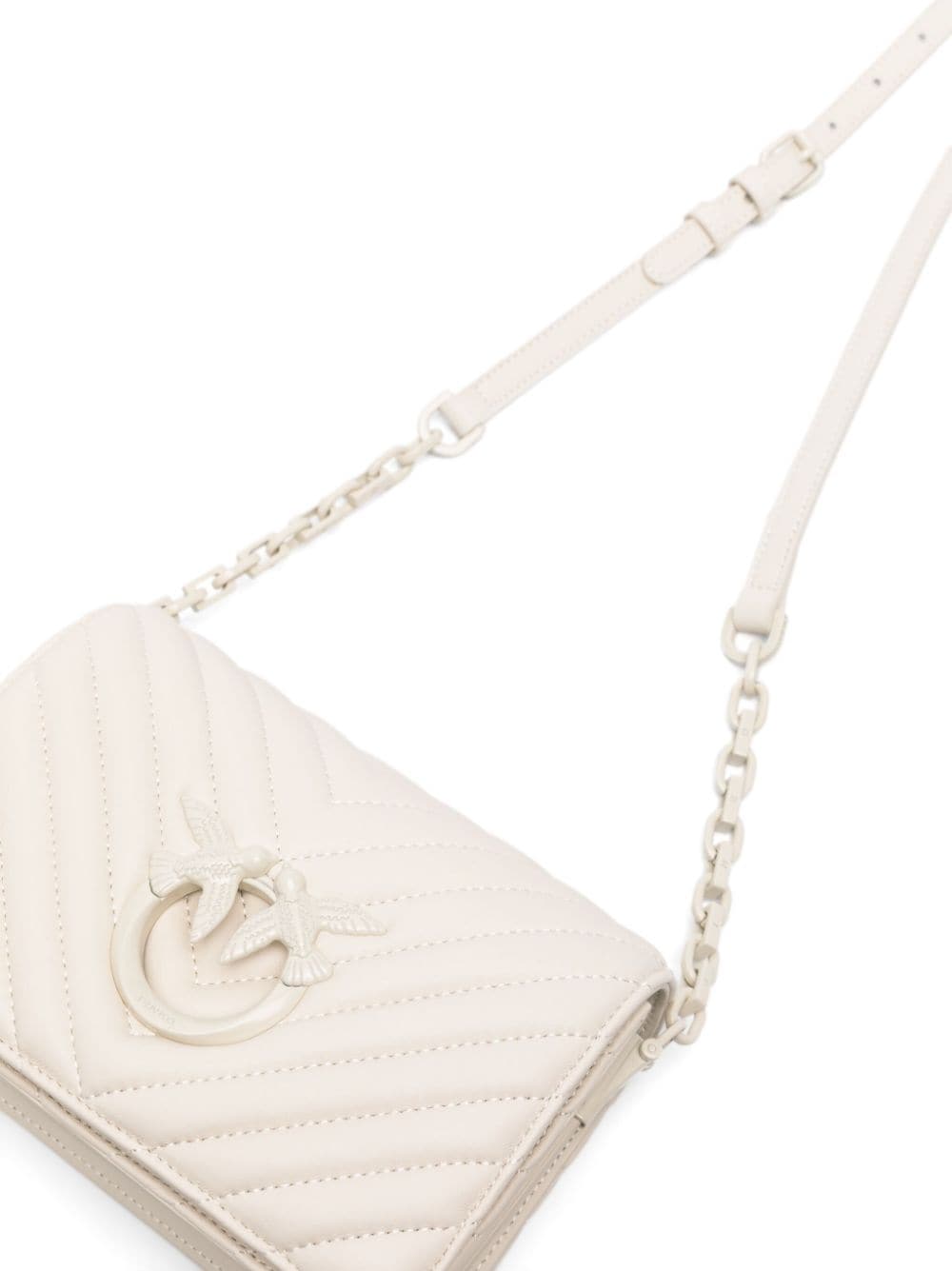 PINKO Love Click chevron crossbody bag