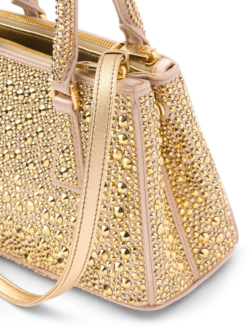 Pra*a galleria crystal-embellished satin mini bag