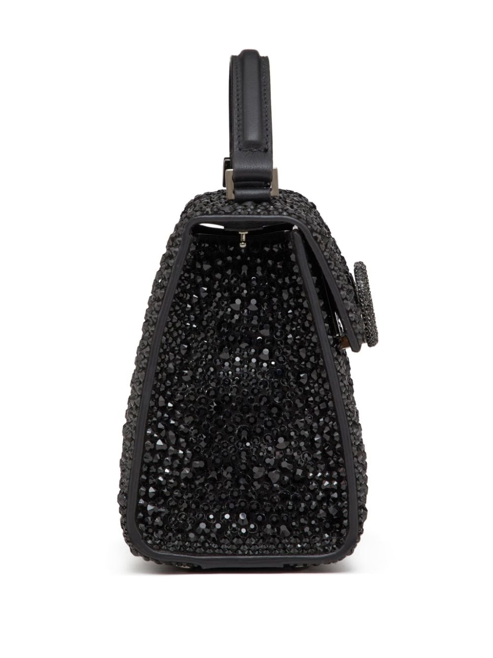 Valentino Garavani VSling crystal-embellished leather tote bag