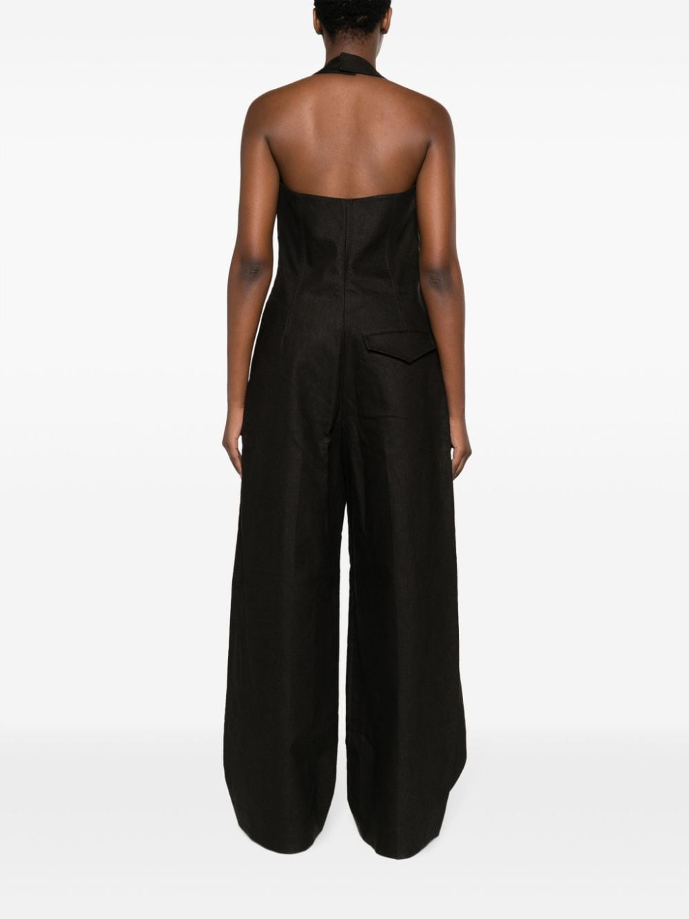 Bo*te*ga ve*ne*ta halterneck linen jumpsuit