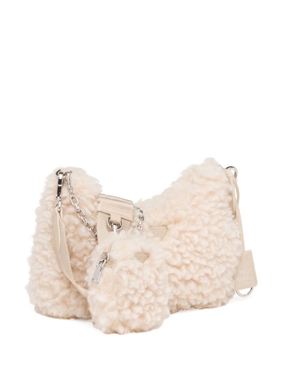 Pra*a re-edition 2005 knitted mini bag
