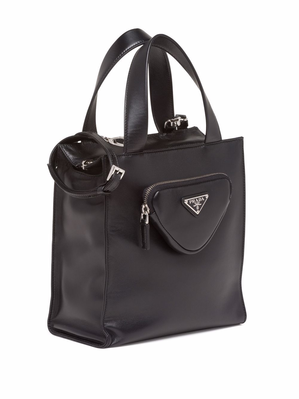 Pra*a triangle logo tote bag