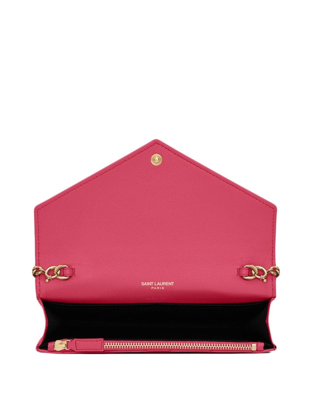 Saint Laurent Cassandre Envelope leather chain wallet