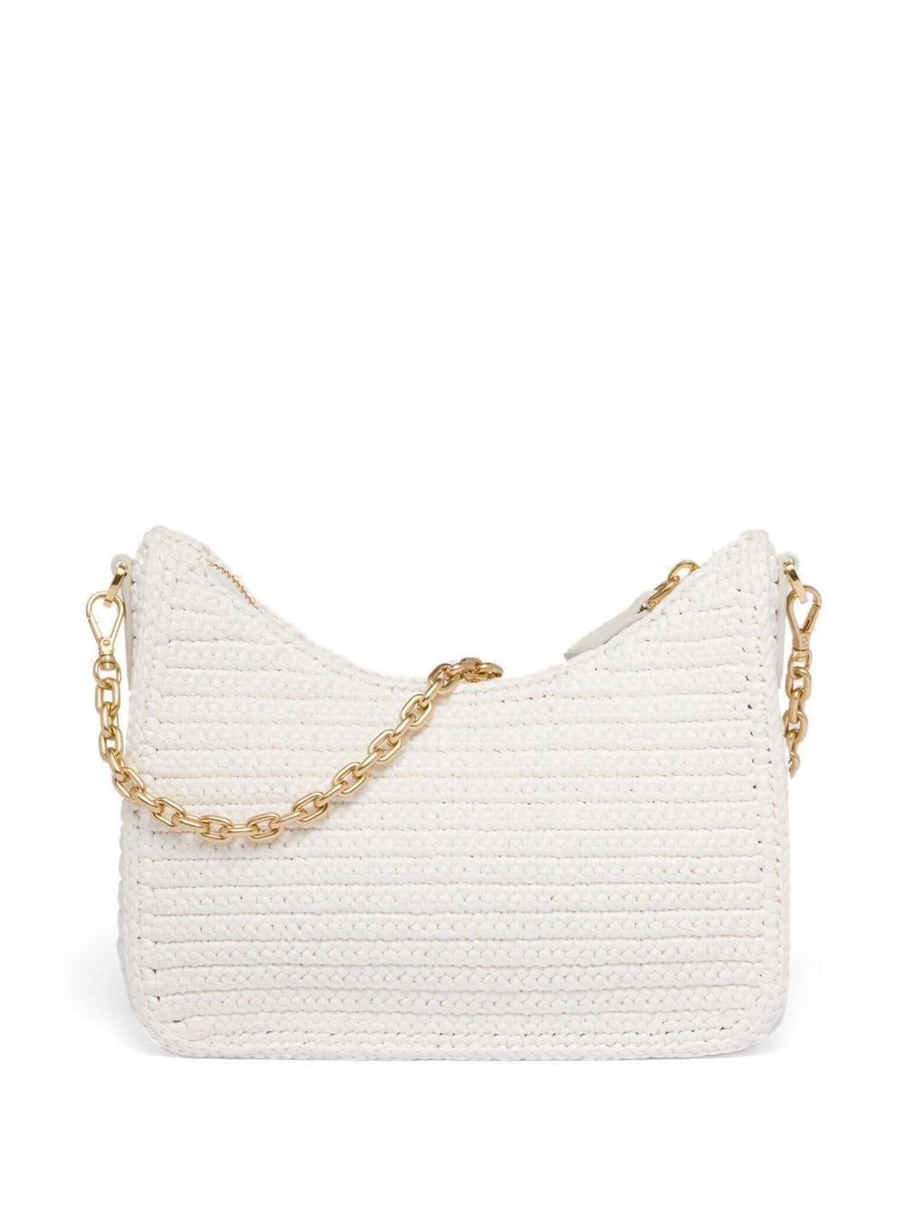 Pra*a re-edition 2005 crochet-knit shoulder bag
