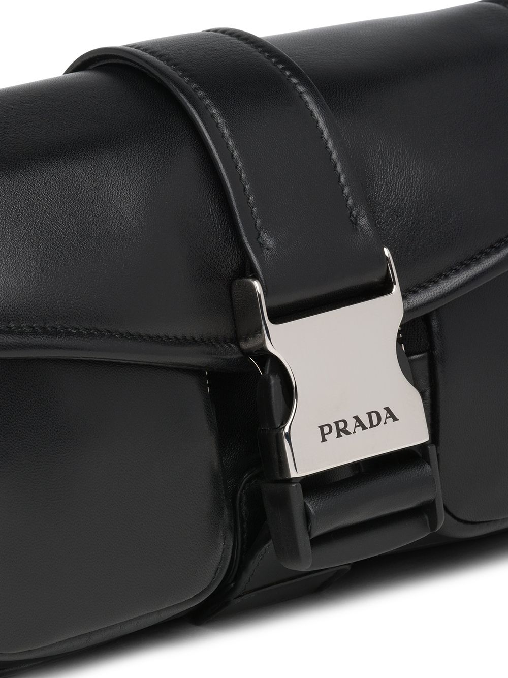 Pra*a pocket nappa leather bag