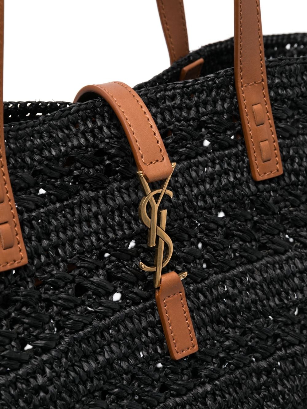Saint Laurent YSL plaque tote bag