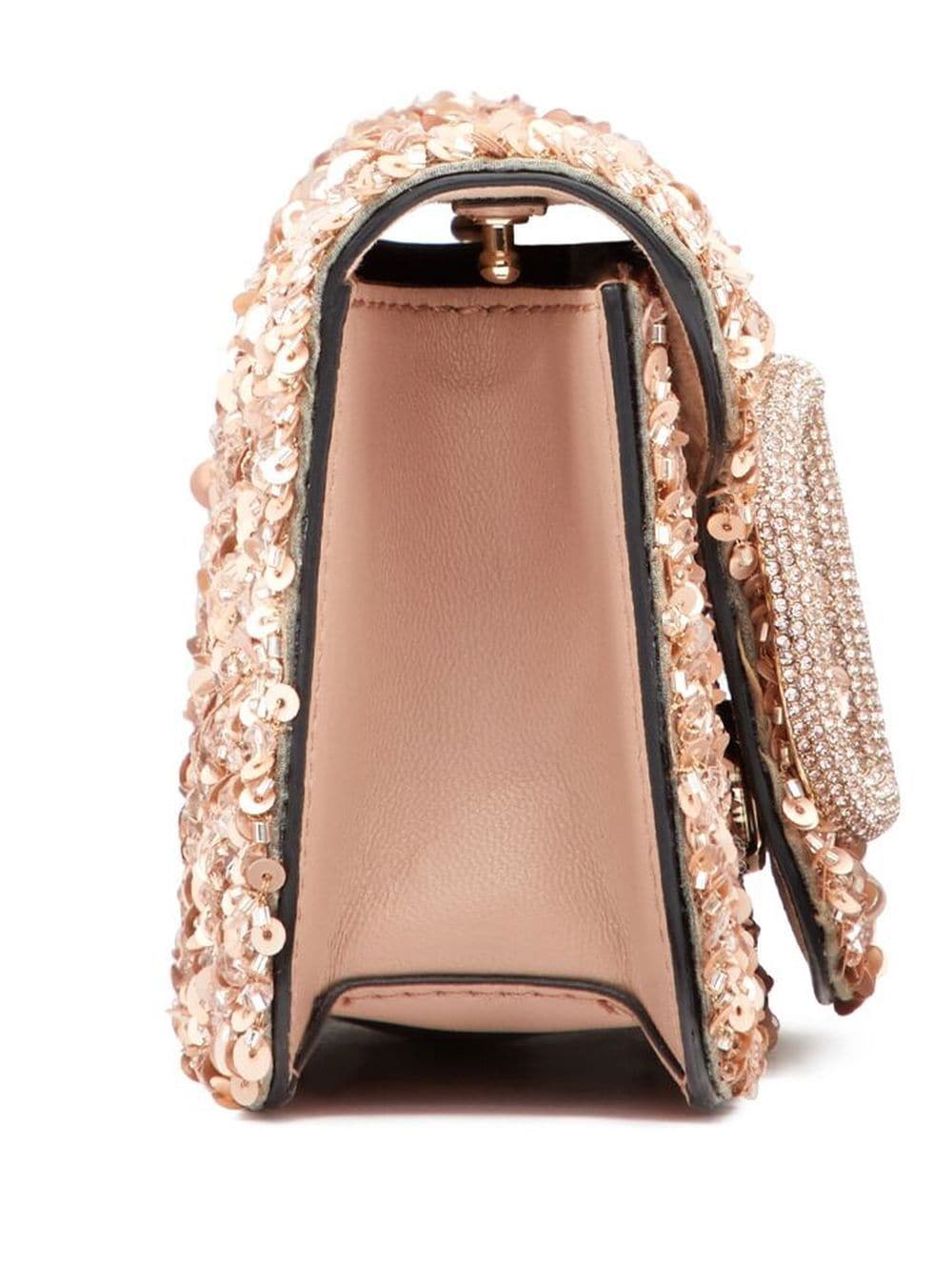 Valentino Garavani VLogo Signature sequin-embellished mini bag