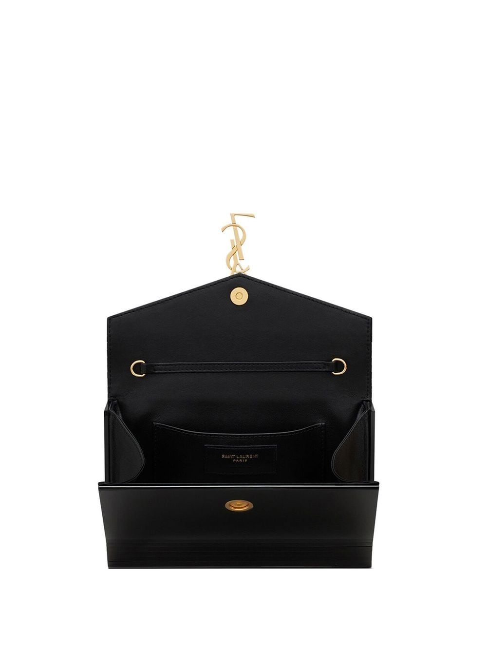 Saint Laurent logo-plaque chain-link crossbody bag
