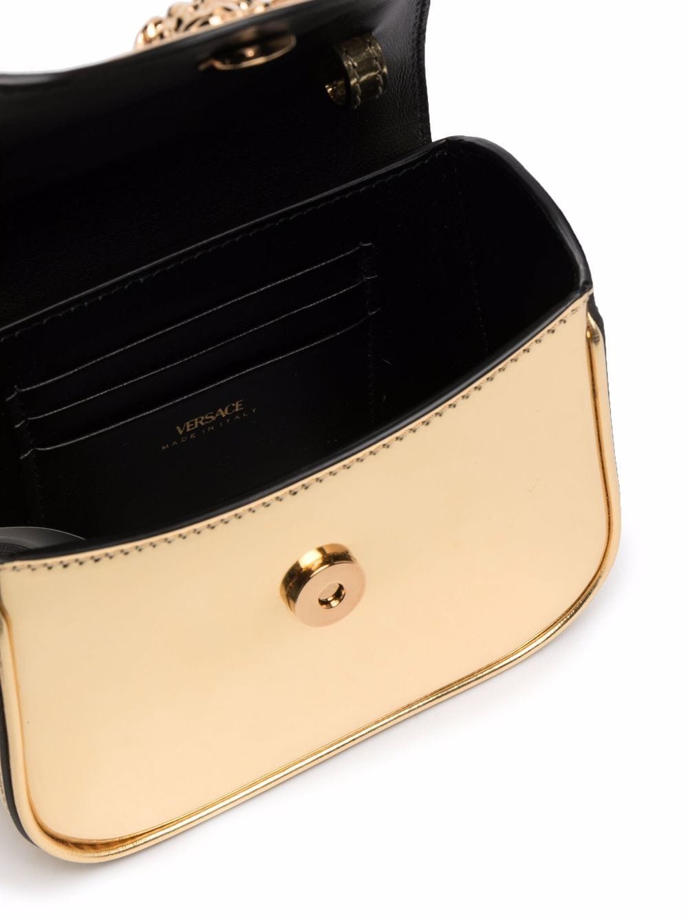 Versace La Medusa patent mini bag