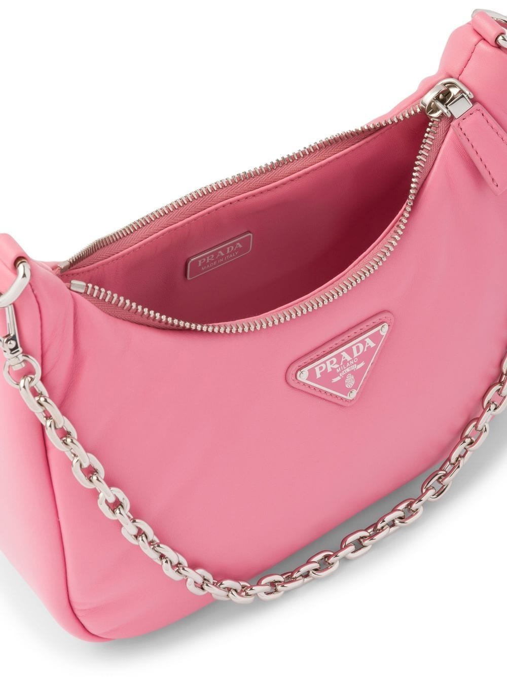 Pra*a re-edition 2005 padded leather shoulder bag