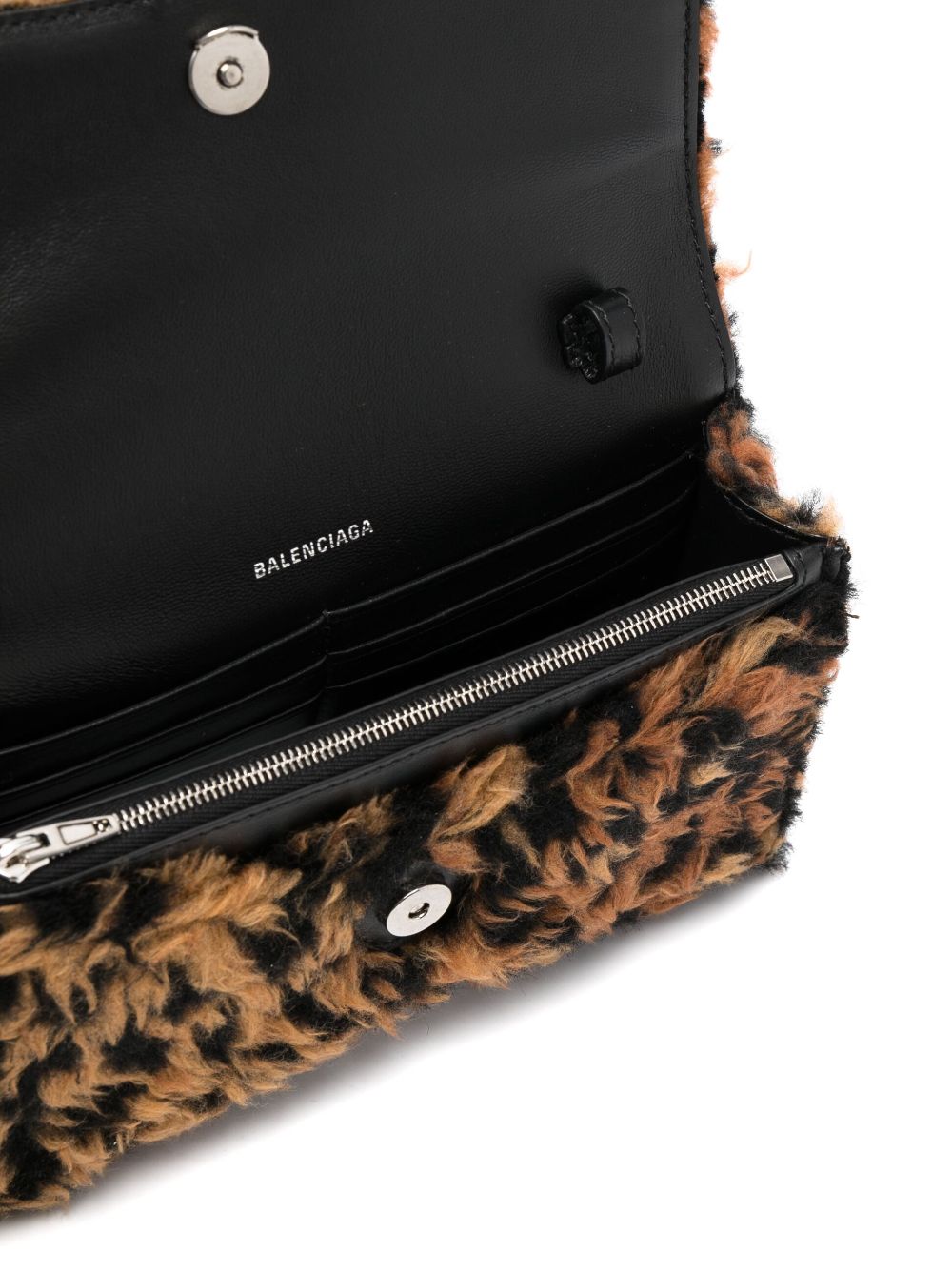 Ba*len*cia*ga hourglass fleece clutch bag