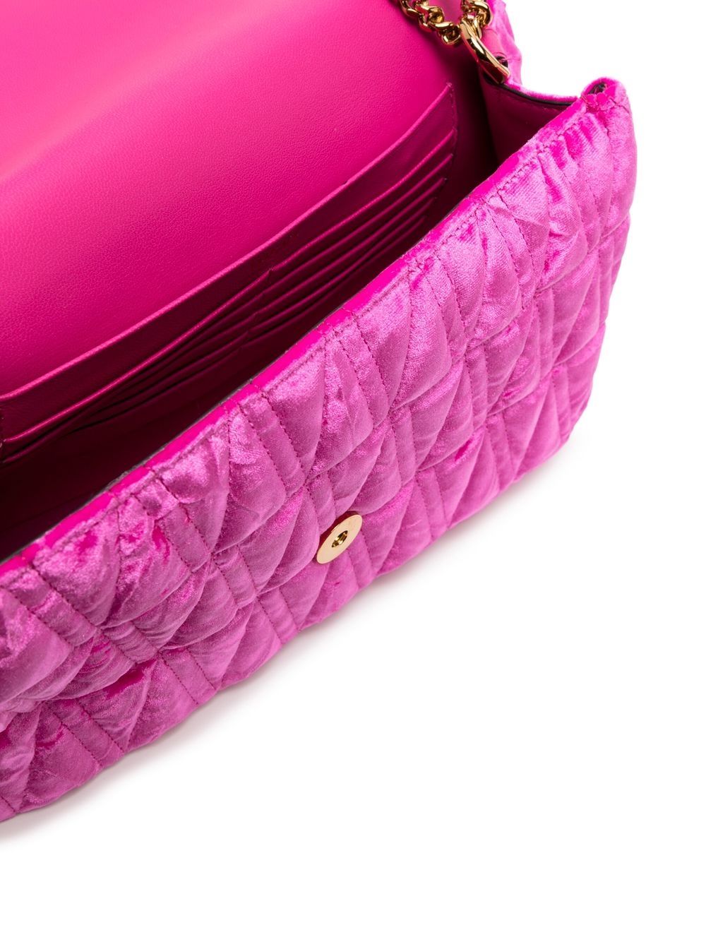 Versace Virtus velvet shoulder bag