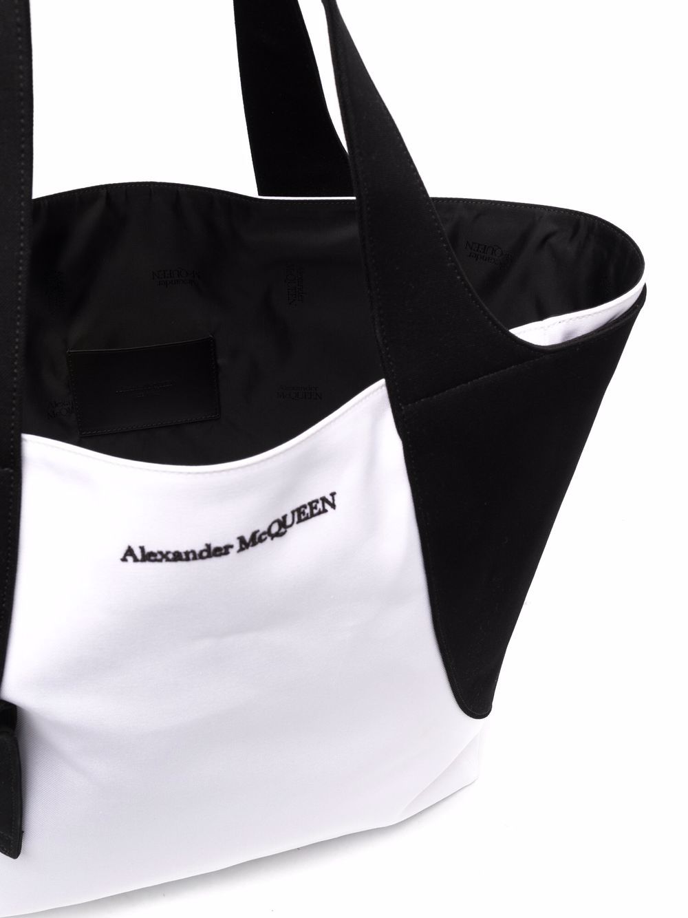 Alexander McQueen colour-block tote bag