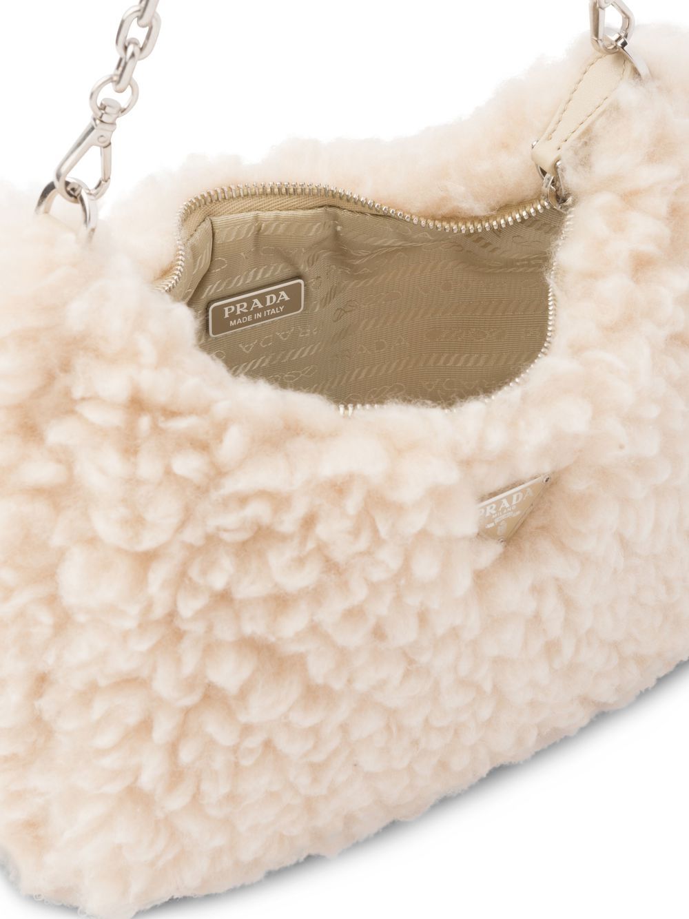 Pra*a re-edition 2005 knitted mini bag
