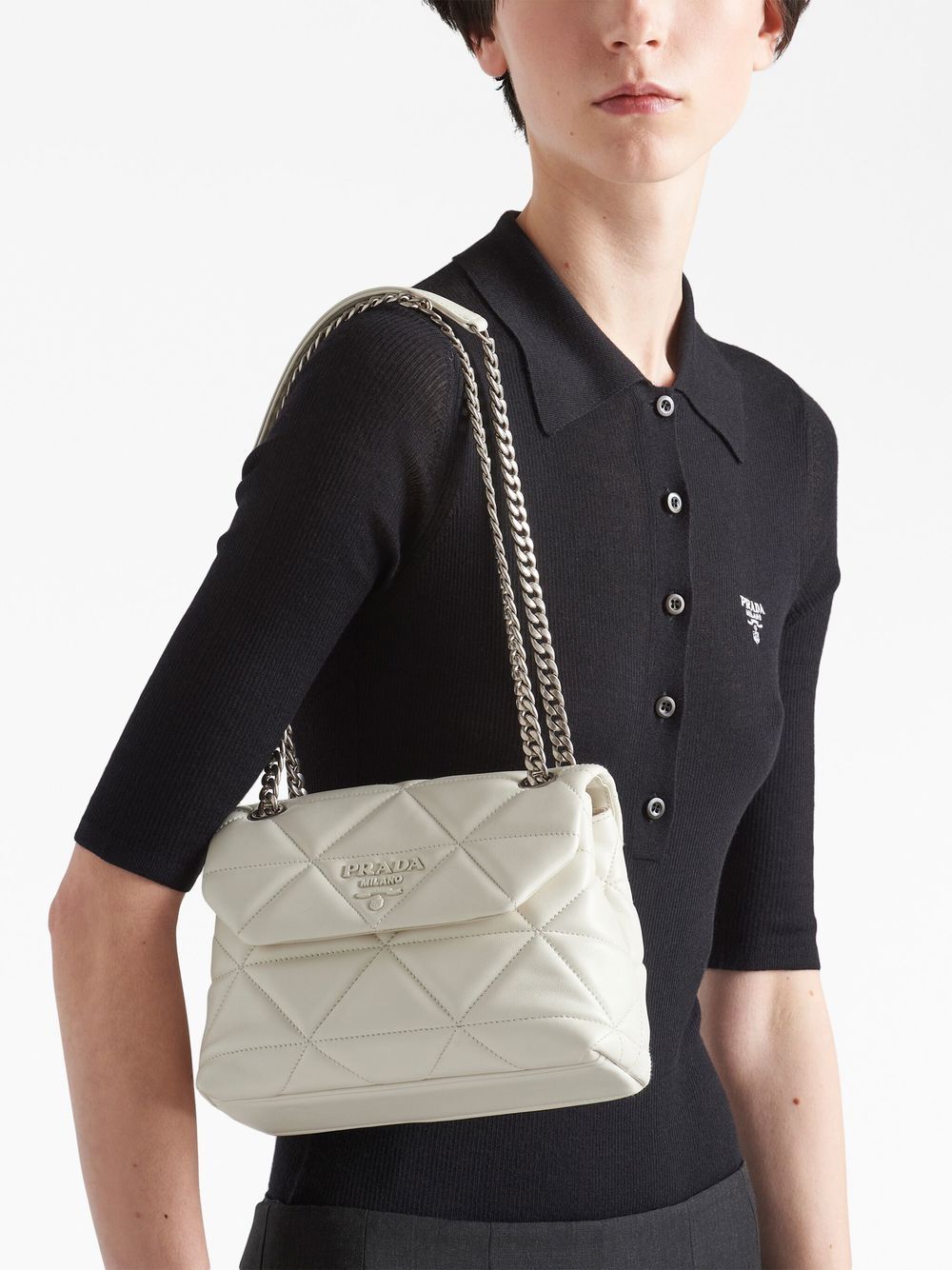 Pra*a small Pra*a spectrum nappa leather bag
