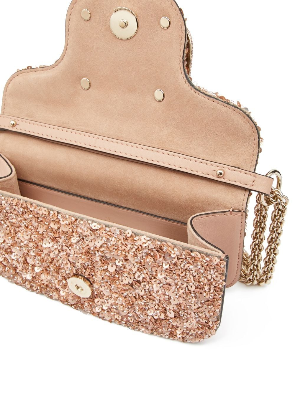 Valentino Garavani VLogo Signature sequin-embellished mini bag